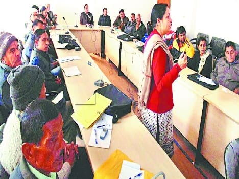 Disaster management workshop in Bageshwar